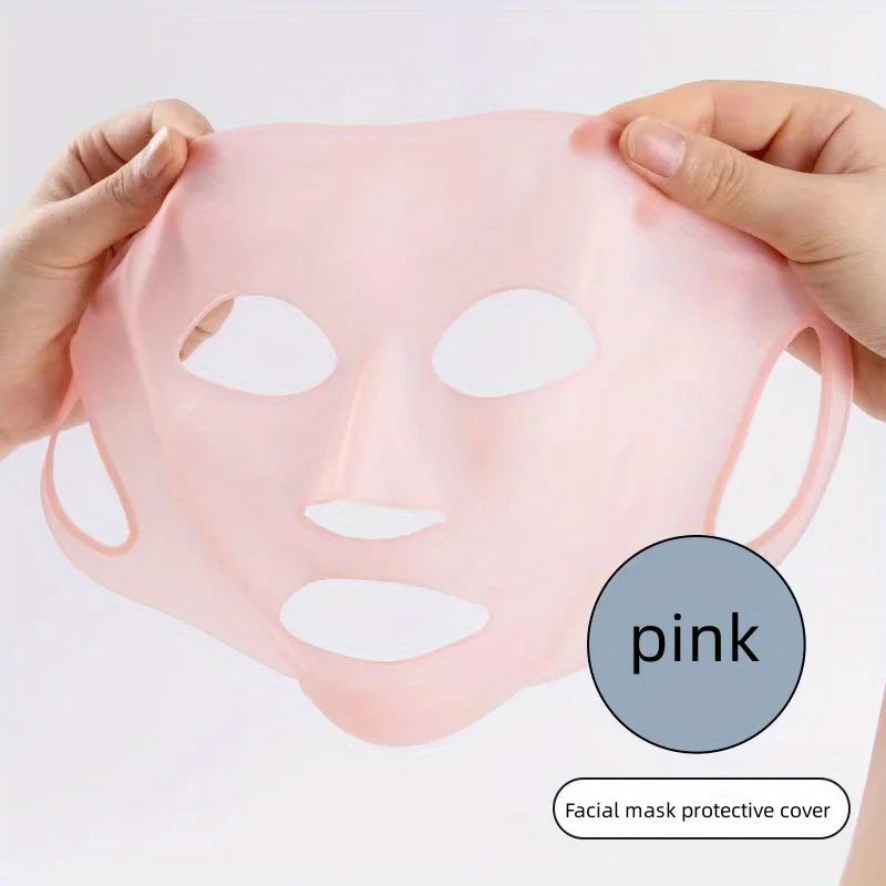 3d máscara facial de silicone, máscara fixa, reutilizável, hidratante, reafirmante, ferramenta facial, pendurado na orelha